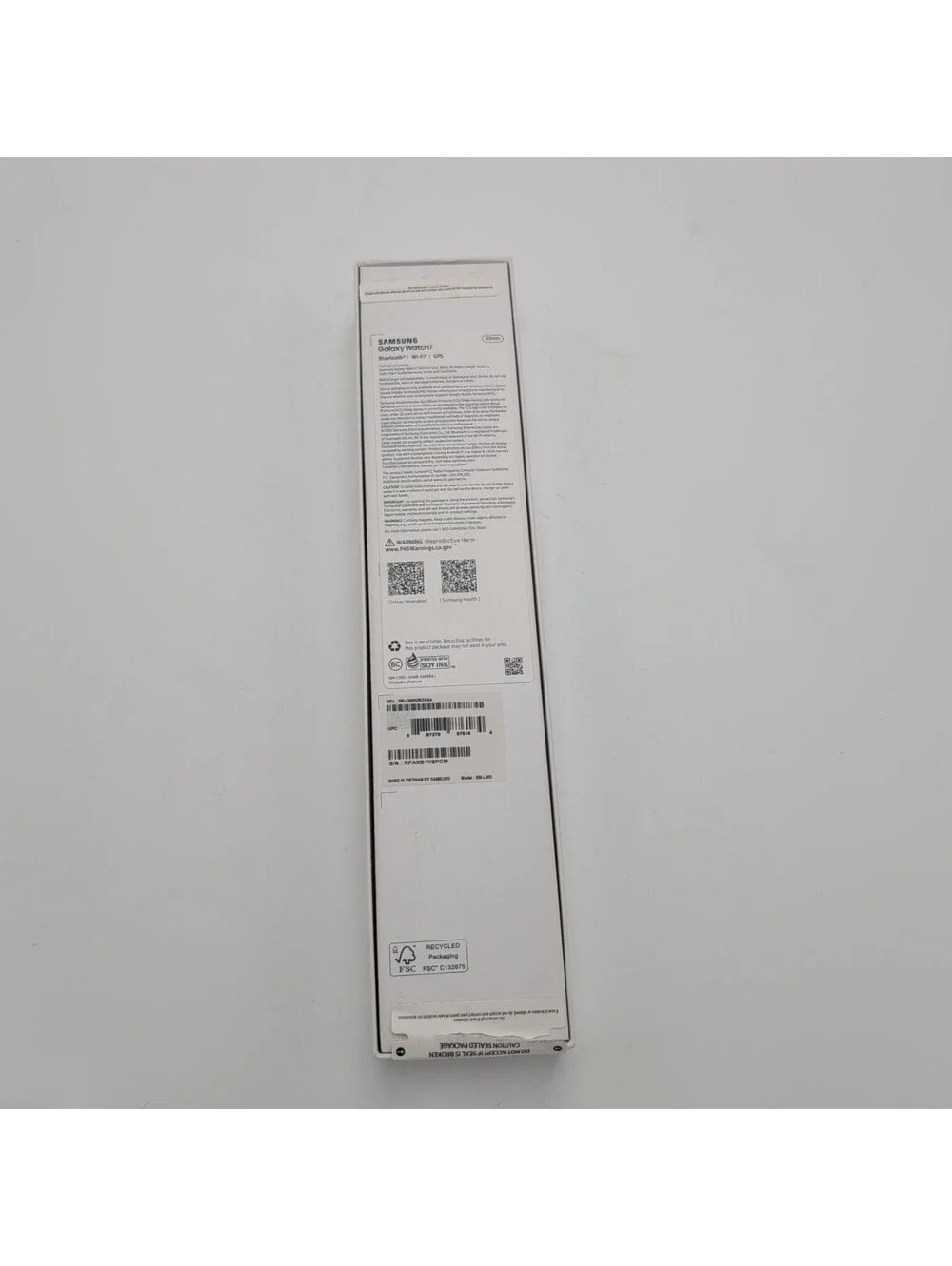 Original Samsung Empty Box for Galaxy Watch 7 40mm (No accessories)